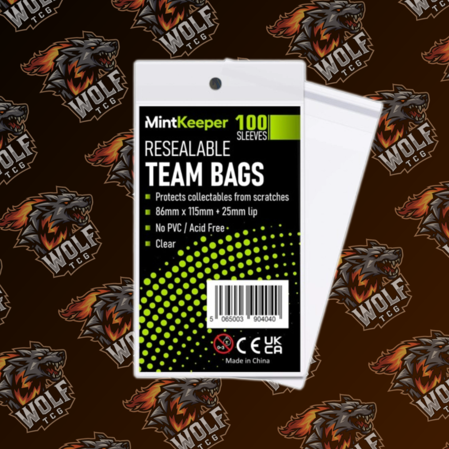 MintKeeper - Team Bags - Resealable - 100 Pack